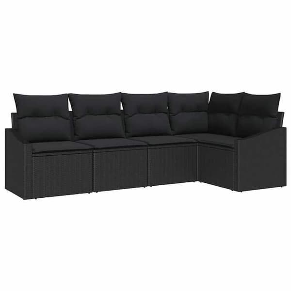 Trädgårdsmöbelset - EXKLUSIV HEM - Konvertibel - Poly rattan - Justerbart bord - Dolda förvaringar