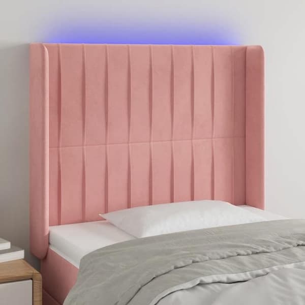 Maison Exclusive - LED-päätyruutu Rose 93x16x118/128 cm Sametti Ros