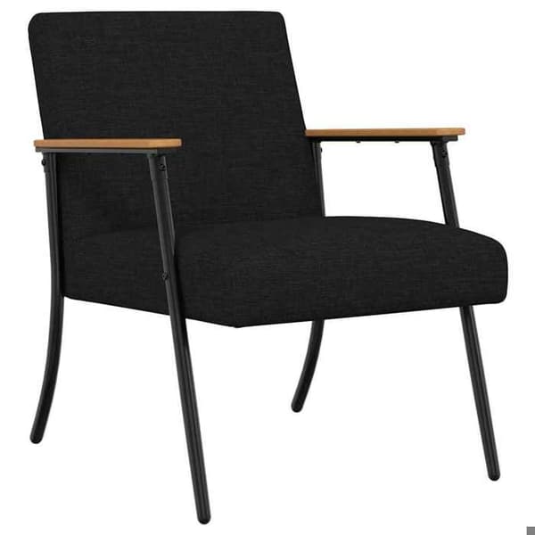 Stol - EKSKLUSIVT HUS - Moderne - Sort - Fløjl - Stålramme Sort