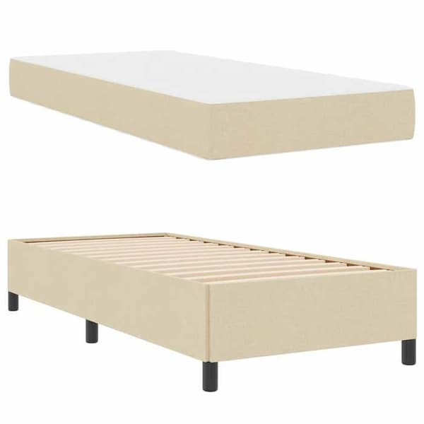 Maison Exclusive - Jousipatja Kermansävy 100 x 200 cm kangas Grädde