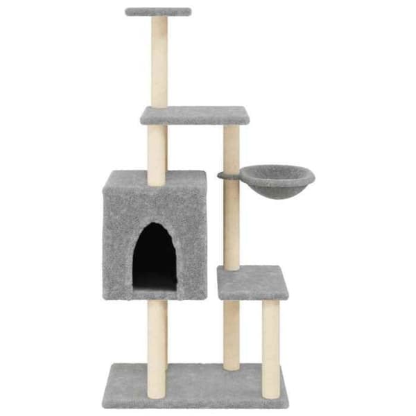 Maison Exclusive - Katte træ med sisal kløer Lys grå 131 cm Ljusgrått