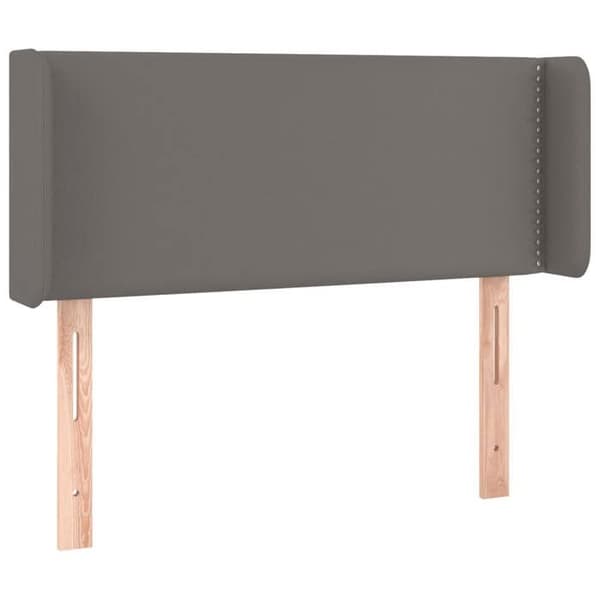 Maison Exclusive - LED Hovedgærde Grå 83x16x78/88 cm Syntetisk Læder Grå