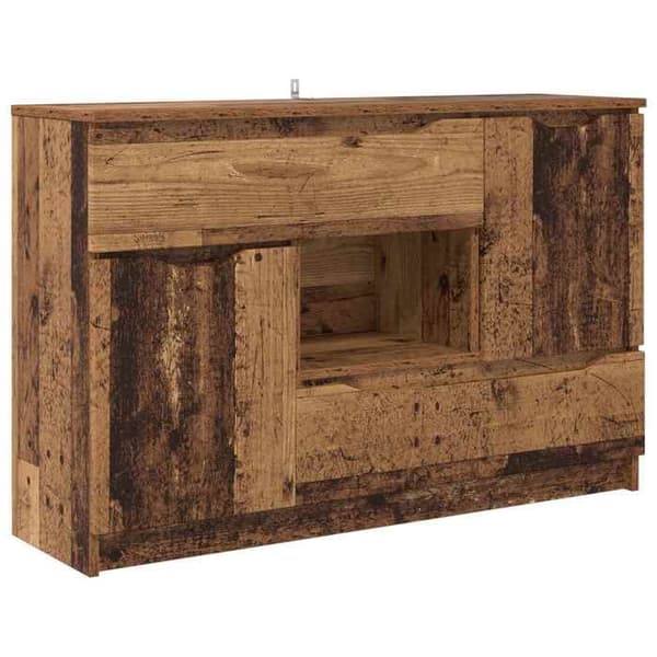 Buffet - EKSKLUSIVT HUS - 100 x 30 x 65,6 cm - Ingeniørtræ - Moderne design - Døre og skuffer