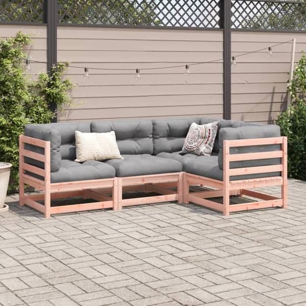 Maison Exclusive - Havegruppe 4 stk massiv douglasgran