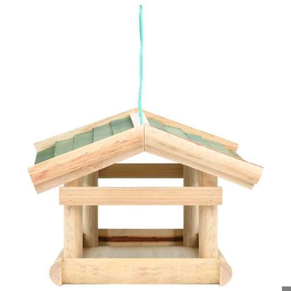 Maison Exclusive - Foderbræt til fugle i fyrretræ 35x29,5x21 cm