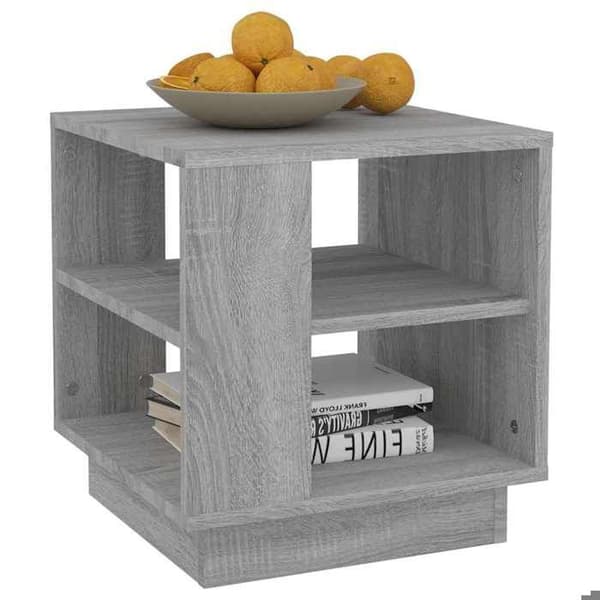 Maison Exclusive - Sonoma grå sofabord 40x40x43 cm Ingeniørtræ