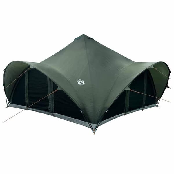 Maison Exclusive - Tipi Telt 18.0 personer Grøn army Polyester og Stål