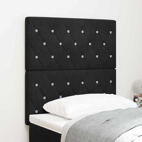 Maison Exclusive - Musta pääty 80 cm Sametti Svart