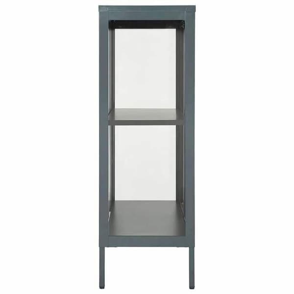 Maison Exclusive - Buffé Anthracite 75x35x105 cm Stål och glas