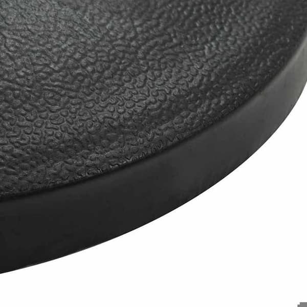 Maison Exclusive - Halvrund parasollfot i polyräsa 9 kg Svart