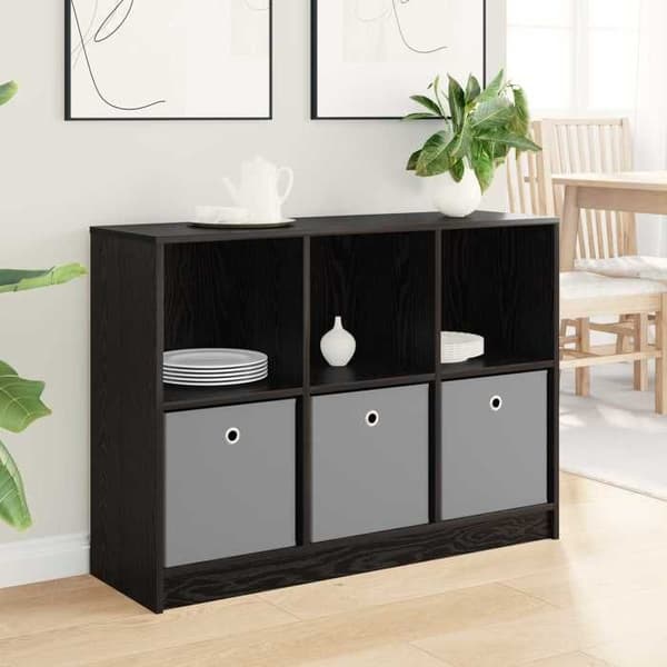 Maison Exclusive - Buffet Sort egetræ 102 x 32 x 73,5 cm