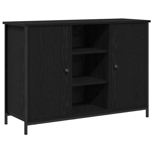 Maison Exclusive - Buffé Ek svart 100 x 35 x 70 cm