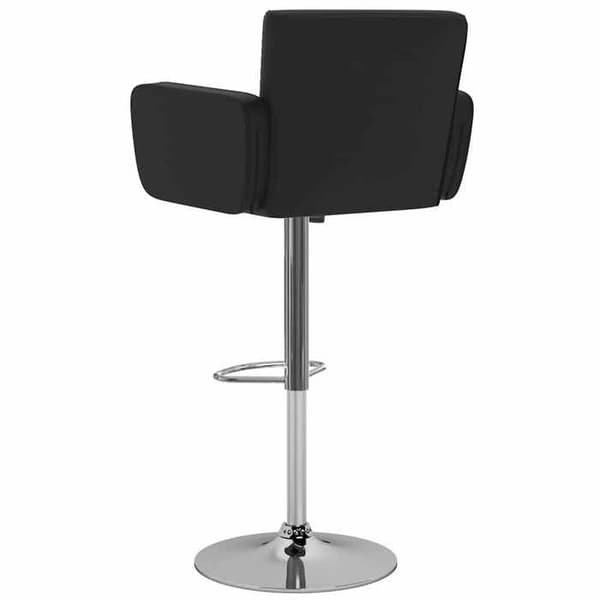 Maison Exclusive - Barstolar set om 2 svart konstläder