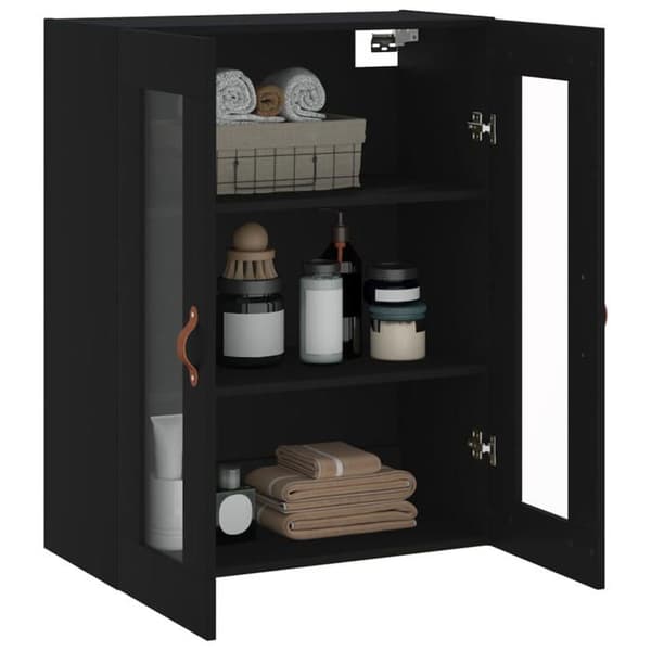 Maison Exclusive - Väggskåp svart 69,5x34x90 cm