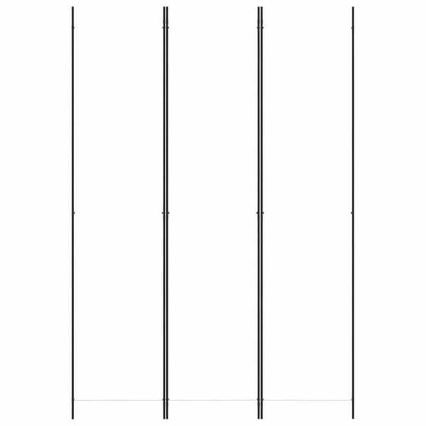 Maison Exclusive - Avskiljande vägg 3 paneler Vit 150x220 cm Tyg