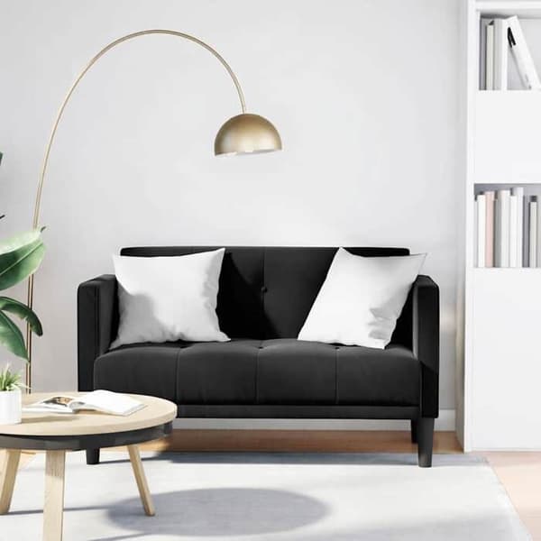 Maison Exclusive - Sort 2-personers sofa 111 cm velour