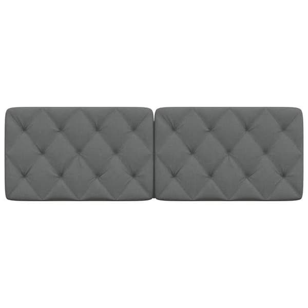 Hovedgærdedækken - MAISON EXCLUSIVE - Diamantmønstret - 160 cm - Mørkegrå - Polstret polyester Mörkgrå