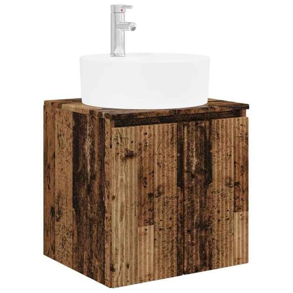 Maison Exclusive - 3-delars badrumsskåp i gammalt trä