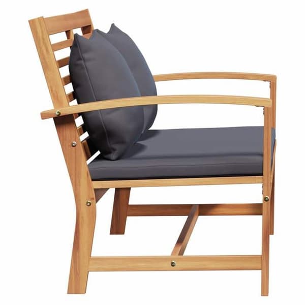 Maison Exclusive - Puutarhapöytä ja penkki tyynyillä 2 Kappaletta