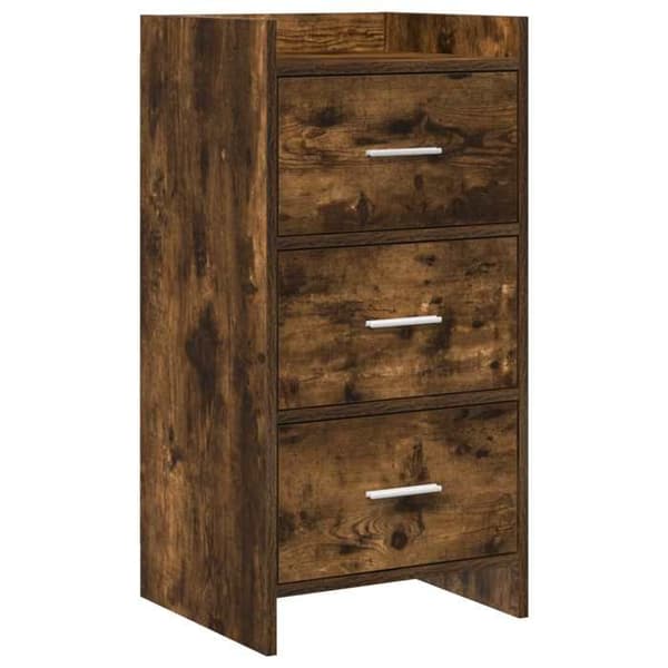 Maison Exclusive - Buffé Ek rökt 40 x 36 x 80 cm Ingenjörsträ