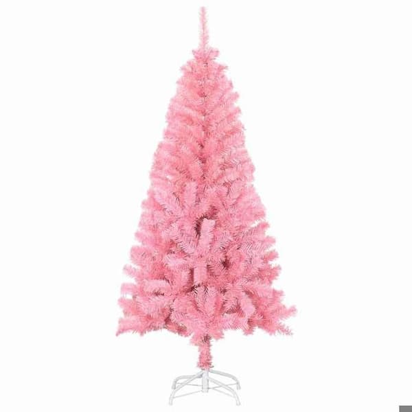 Maison Exclusive - Vaaleanpunainen joulukuusi 120 cm PVC
