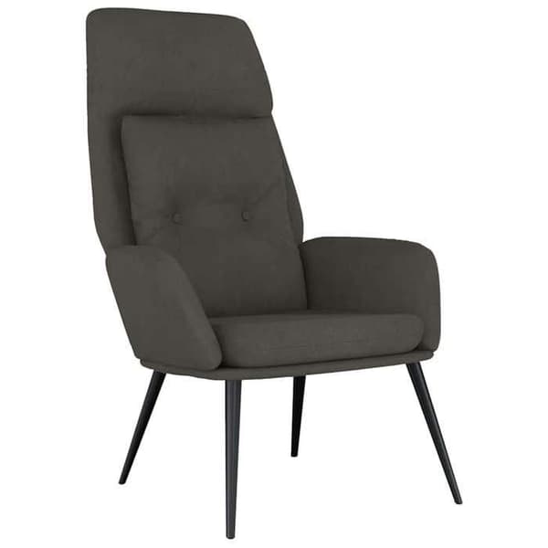 Maison Exclusive - Mörkgrå avkopplingsstol i konstläder