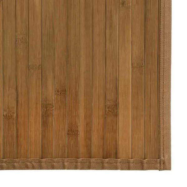 Maison Exclusive - Suorakulmainen ruskea matto 80x200 cm bambusta