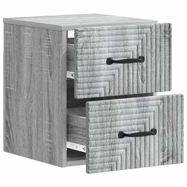 Maison Exclusive - Sonoma harmaa seinähyllyyöpyöre 34,5 x 33 x 40 cm