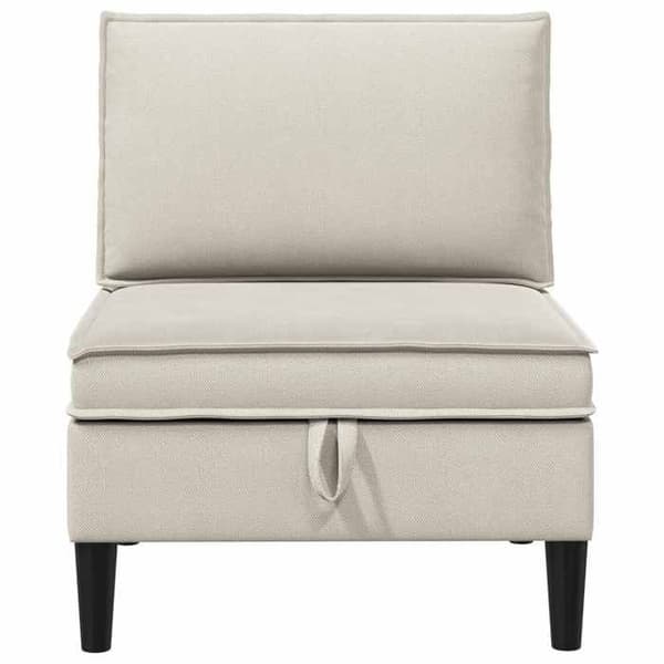 Maison Exclusive - Central sofa med opbevaring Avoine Velour Havre
