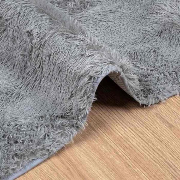 Maison Exclusive - NAVARRA vaaleanharmaa pitkäkarvamatto 240x240 cm