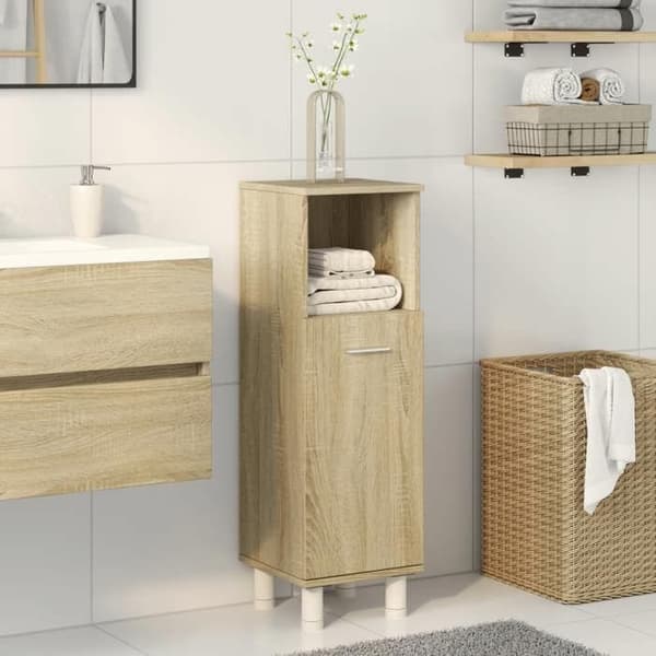 Maison Exclusive - Badrumsskåp ek sonoma 30,5x30x95 cm