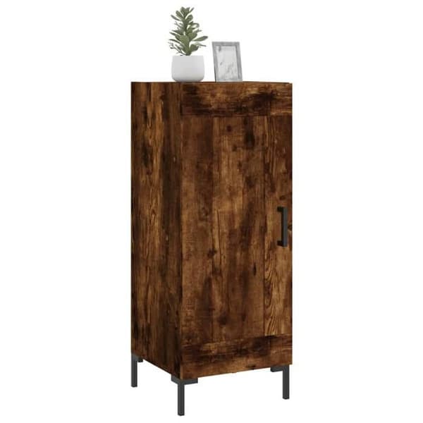 Maison Exclusive - Buffé Ek rökt 34,5x34x90 cm Ingenjörsträ