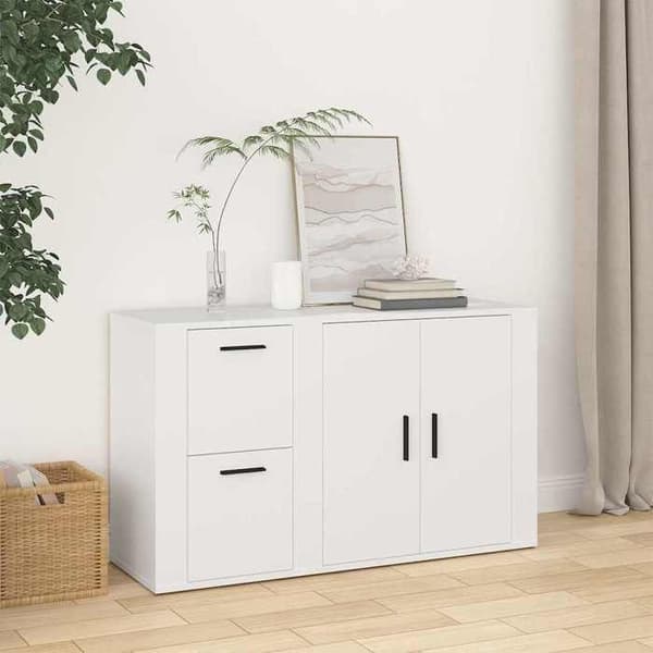 Maison Exclusive - Buffet Hvid 100x33x59,5 cm Ingeniørtræ Vit