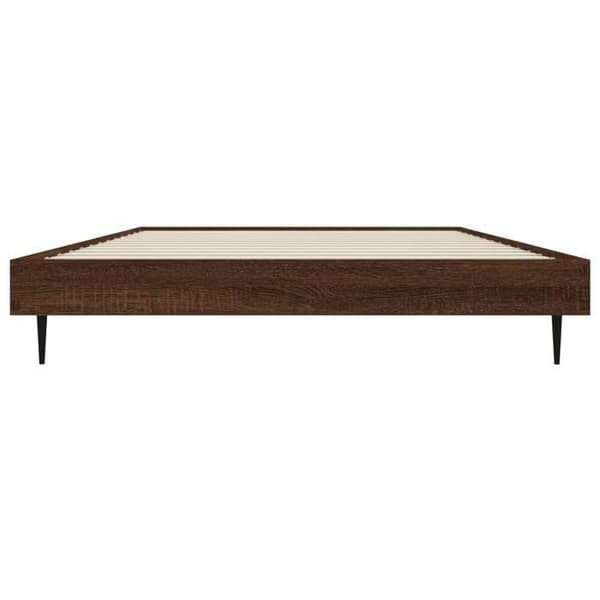Maison Exclusive - Sengestel uden madras i brunt egetræ 100x200 cm Brun ek