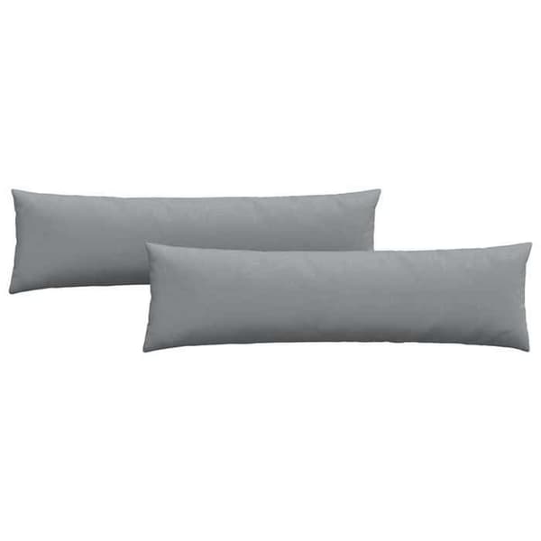 Maison Exclusive - Soffkuddar 2 st tyg Ljusgrå 145 x 40 cm Ljusgrått