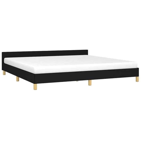 Maison Exclusive - Sengestel uden madras sort 200x200 cm stof