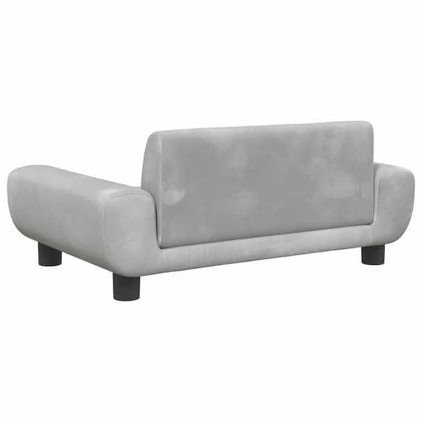 Maison Exclusive - Hundsäng grå 70x45x33 cm sammet ljusgrått