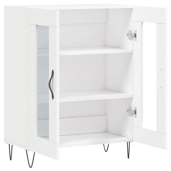 Maison Exclusive - Vit buffé 69,5x34x90 cm ingenjörsträ