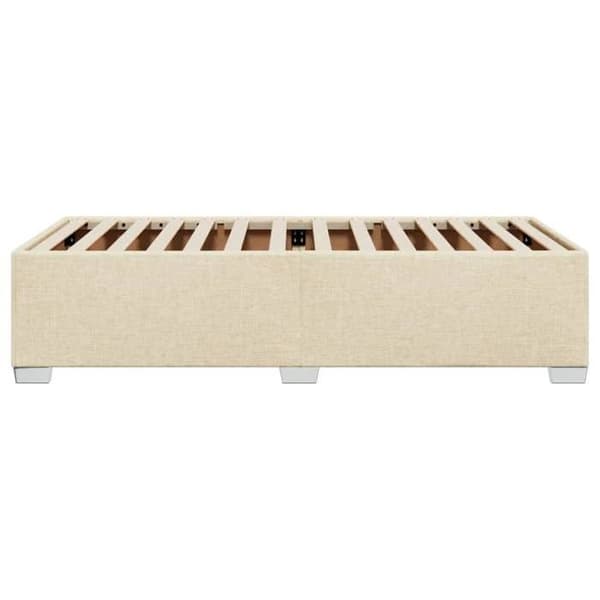 Maison Exclusive - Sengestel uden madras creme 100x200 cm stof