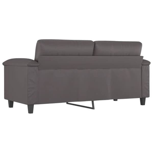 Maison Exclusive - 2-personers sofa Grå 140 cm Syntetisk læder