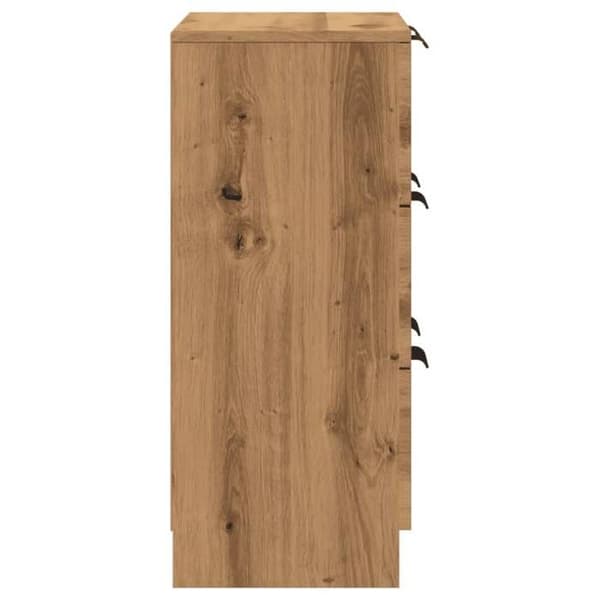 Maison Exclusive - Buffet i egetræ, håndlavet 60x30x70 cm, ingeniørtræ