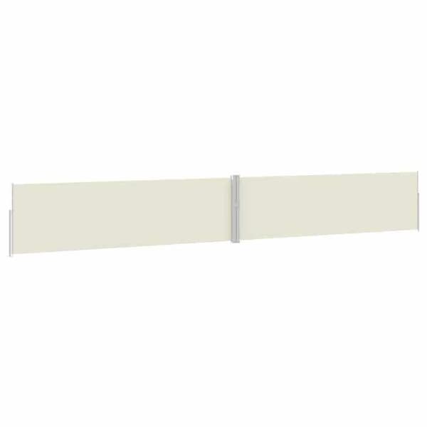 Maison Exclusive - Utdragbart sidotak för patio 170x1200 cm Kräm