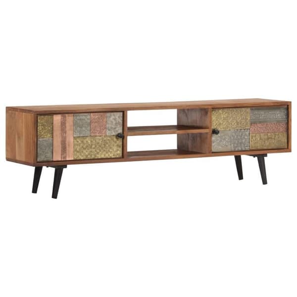 Maison Exclusive - TV-möbel 140x30x40 cm i solid akaciaträ