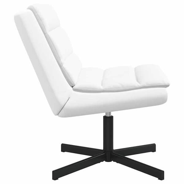 Svanstol - EXKLUSIV HEM - 63 x 75 x 76 cm - Vit - Konstläder (PU) - 360° rotation Vit