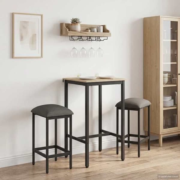 Maison Exclusive - Barstol 2 st Ljusgrå 40 x 32 x 64 cm