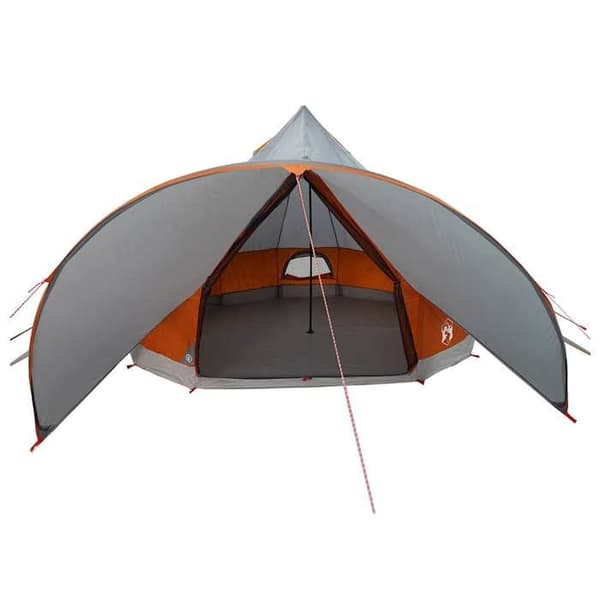 Maison Exclusive - Tält Teepee 7-personer Grå och orange