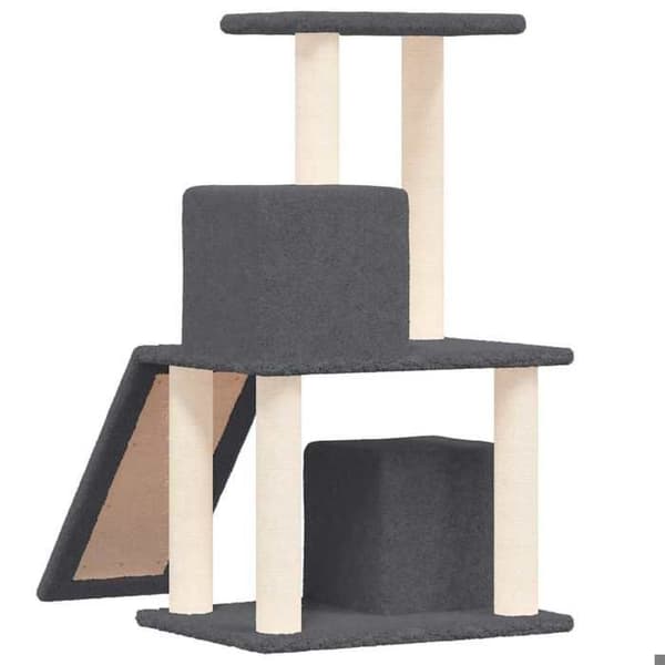 Maison Exclusive - Kattekradse med sisal i mørkegrå 82 cm