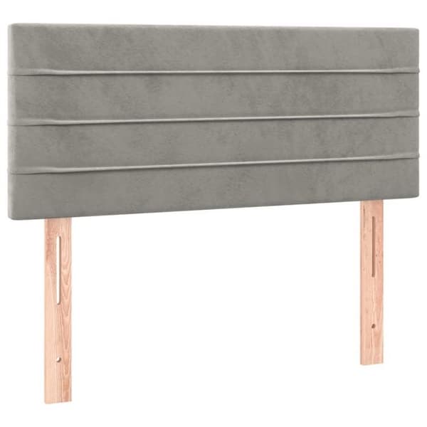 Maison Exclusive - Sängyn lamellipohja ja Harmaa 80x200 cm Sametti