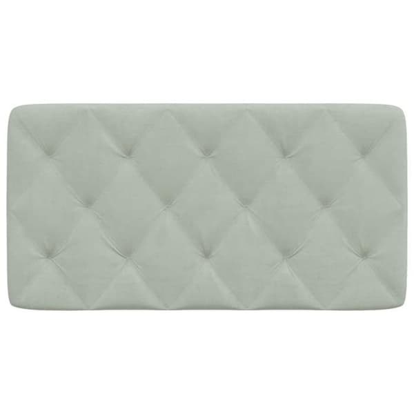 Maison Exclusive - Ljusgrå sänggavelkudde 100 cm sammet