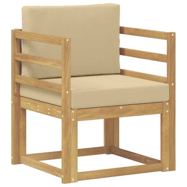 Maison Exclusive - Utomhussoffa Polyester Vit och Beige